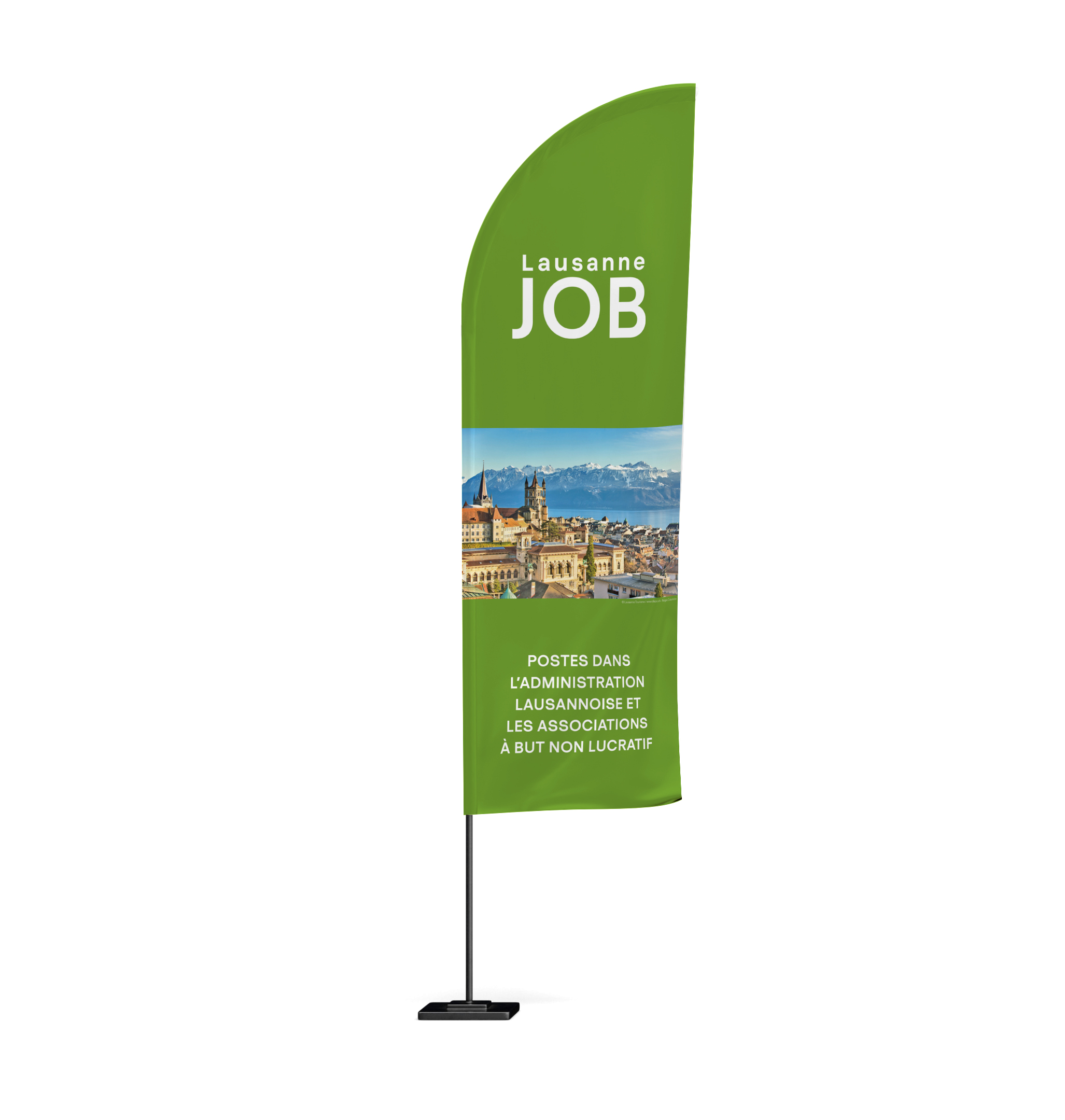 Drapeau plume Lausanne JOB