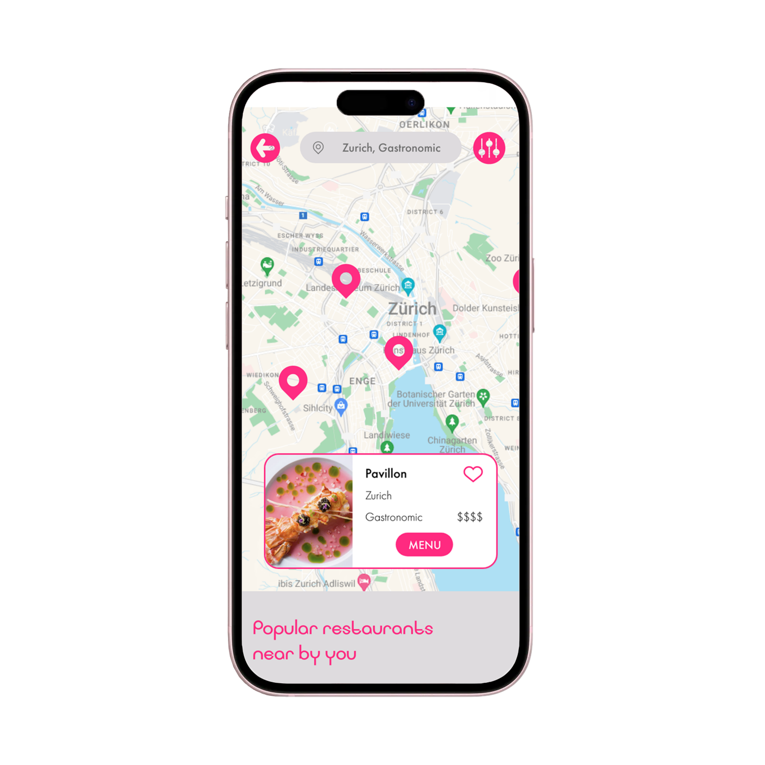Resto.ch — recherche de restaurants sur la carte
