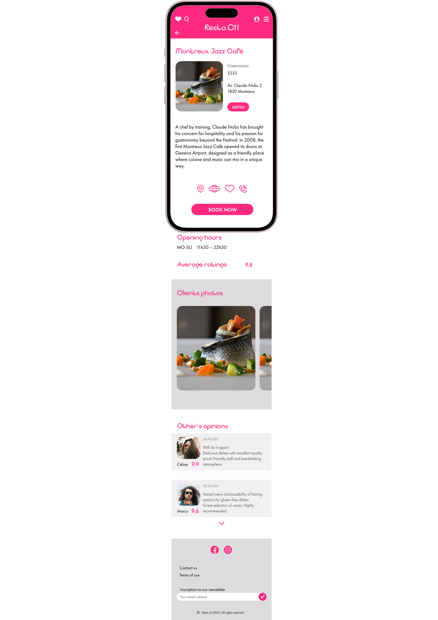 Resto.ch — page de recherche des restaurants