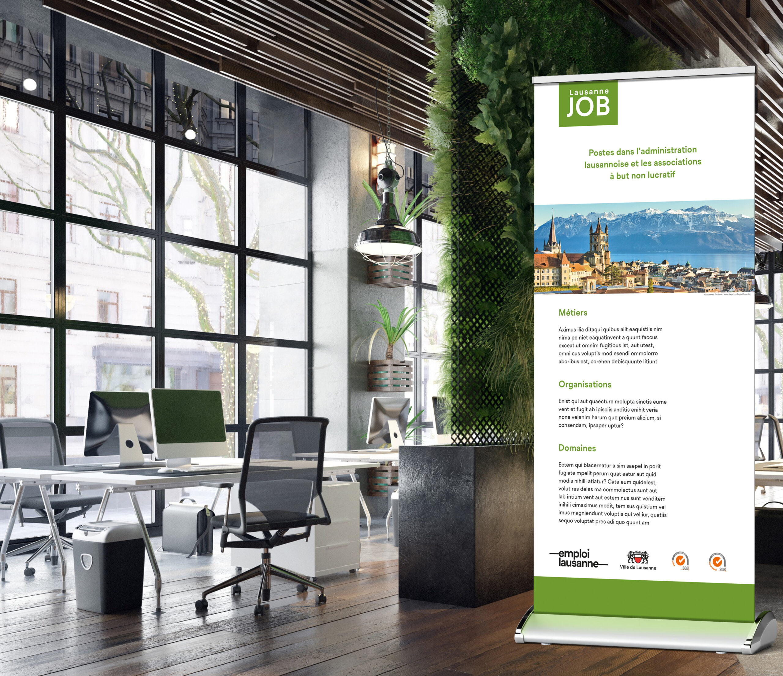 Roll-up Lausanne JOB